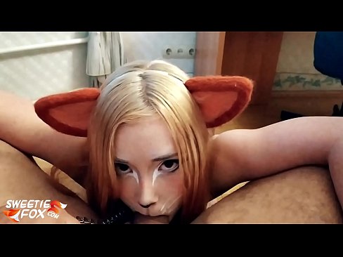 ❤️ Кицунэ заглотить хуй и сперма в рот ️ Домашнее порно на нашем сайте